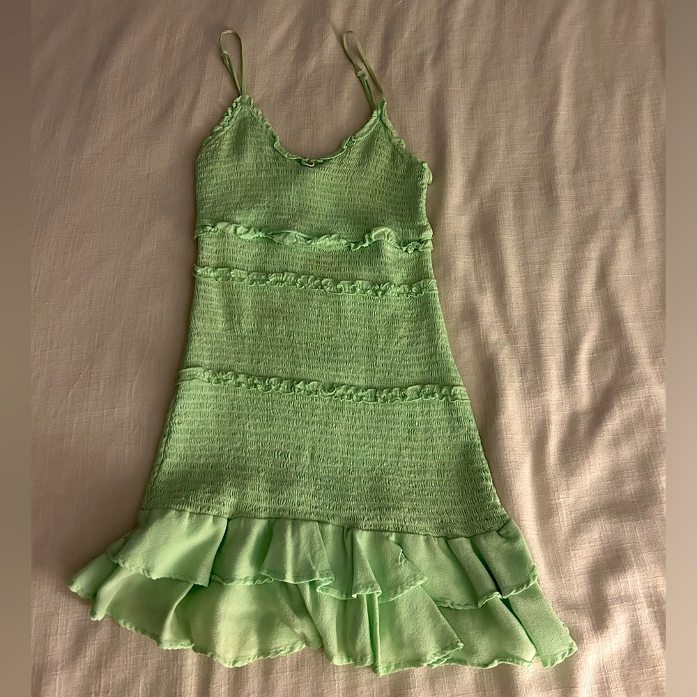 Olivaceous Summer Sun Dresss